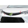 Накладка на боковые передние решетки  Для - Toyota Sienna ABS Черный 2 шт.