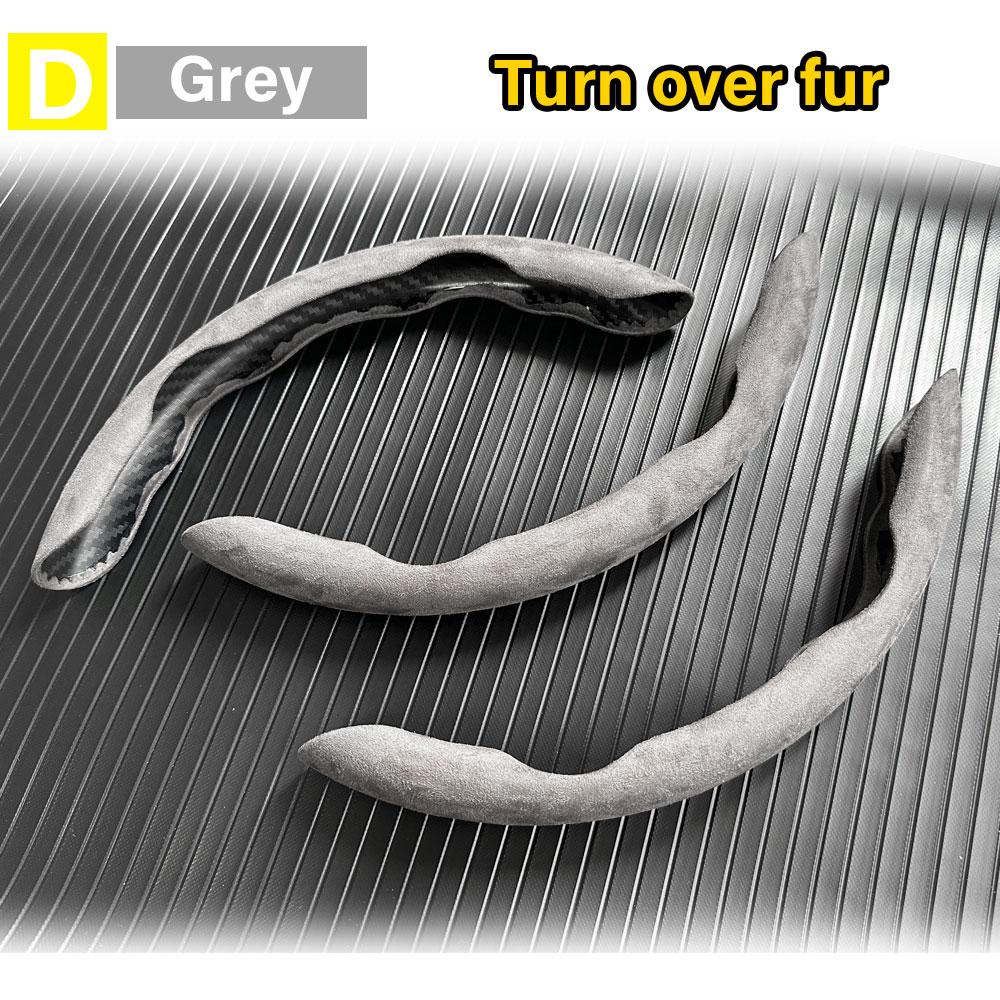 Меховой Материал Чехол на Руль Чехол Аксессуары Для Hyundai i10 i20 i30 Kona Ioniq 5 Santafe Genesis GV80 bh NEXO Sonata