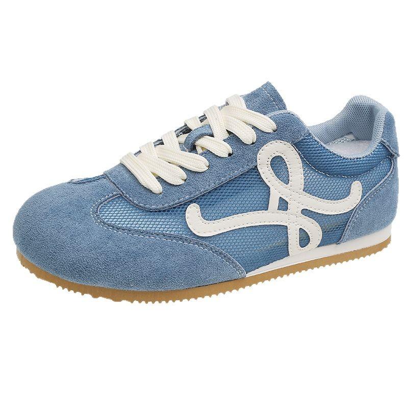 Туфли в балетном стиле, ретро-цветовая гамма, кроссовки Форреста Гампа женские, новинка 2025 года, удобные и дышащие, на плоской подошве, повседневные спортивные туфли для моральной подготовки