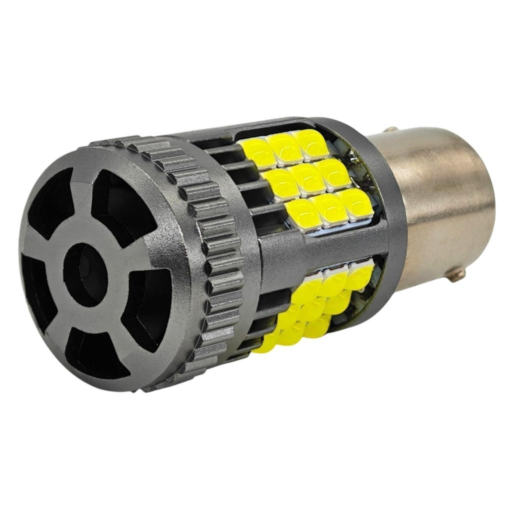 2 шт. светодиодные лампы P21W BA15S 12V-24V без ошибок 2600 лм белые мощные