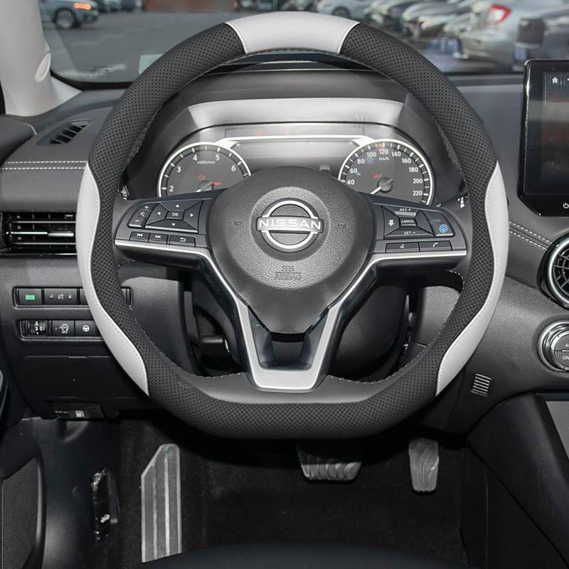 Чехол на руль Nissan Sylphy 14-го поколения - Противоскользящий, Без запаха, Кожаный, Не требует шитья
