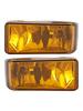 Pair Front  Fog Light Lamps With Bulbs For Chevy Silverado 2007-2013 Yellow Lens
