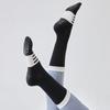 Round Head Long Tube Professional Women'S Yoga Socks Non-Slip Sports Socks High Tube Black And White Pilates Fitness