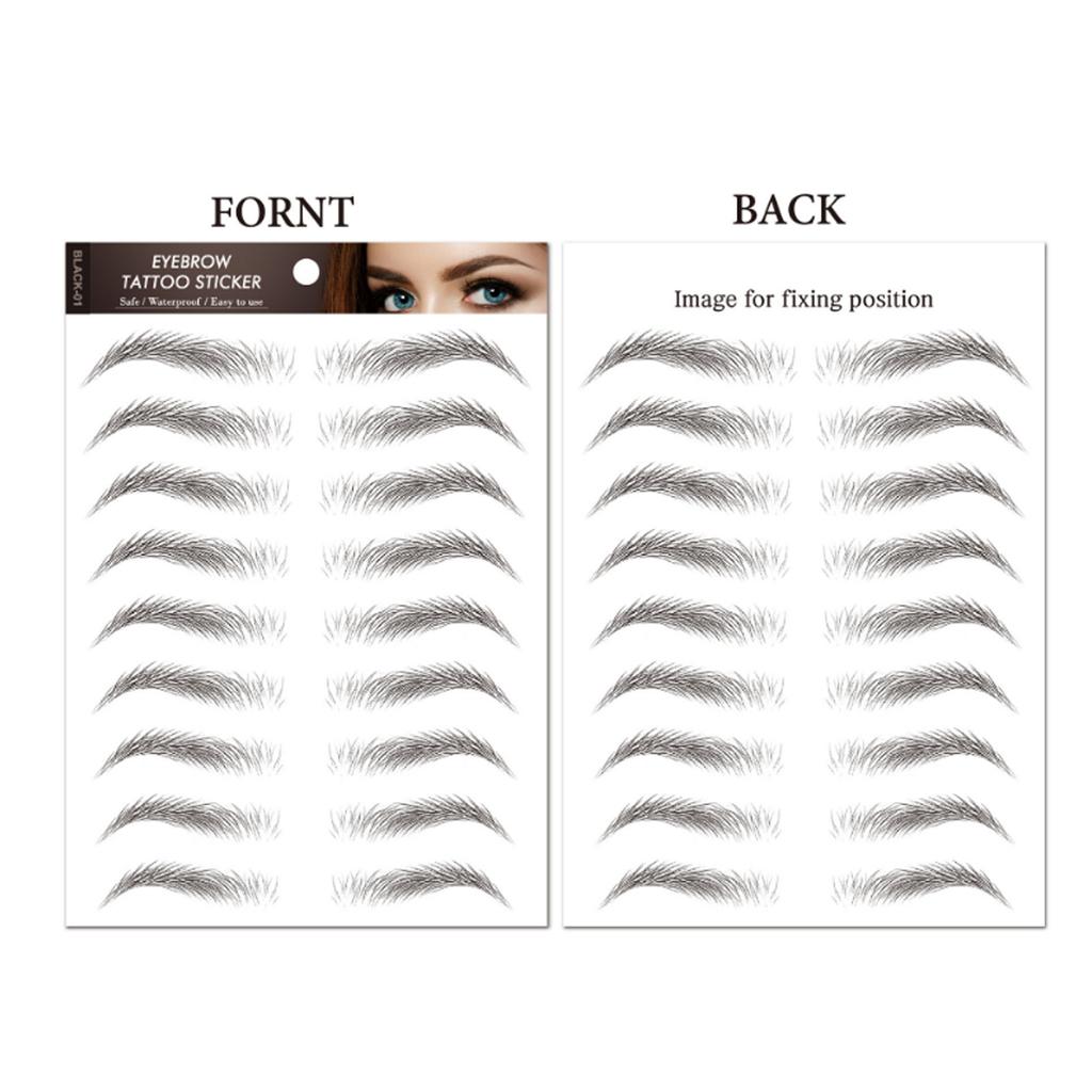 Татуировки наклейки для бровей волосы как отшелушивающие 6D водонепроницаемые полупостоянные наклейки для переноса бровей