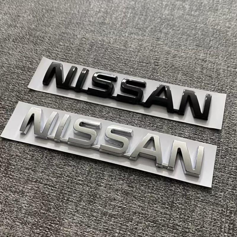 CHHUPY1 ABS Plastic Car Trunk Rear Logo Stickers Letter Decals For Nissan X-trail Qashqai Rogue Sport RogueAltima Versa Juke Leaf