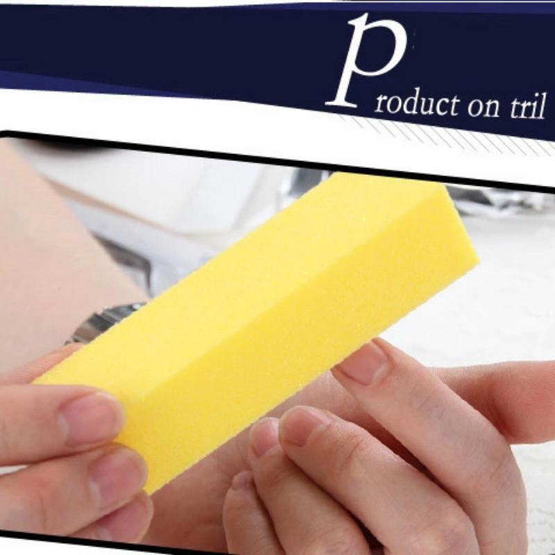 5PCS Nail Buffers Sponge File for UV Gel White Nail File Buffer Block Polish Manicure Pedicure Sanding Nail Art Tool Beauty Health