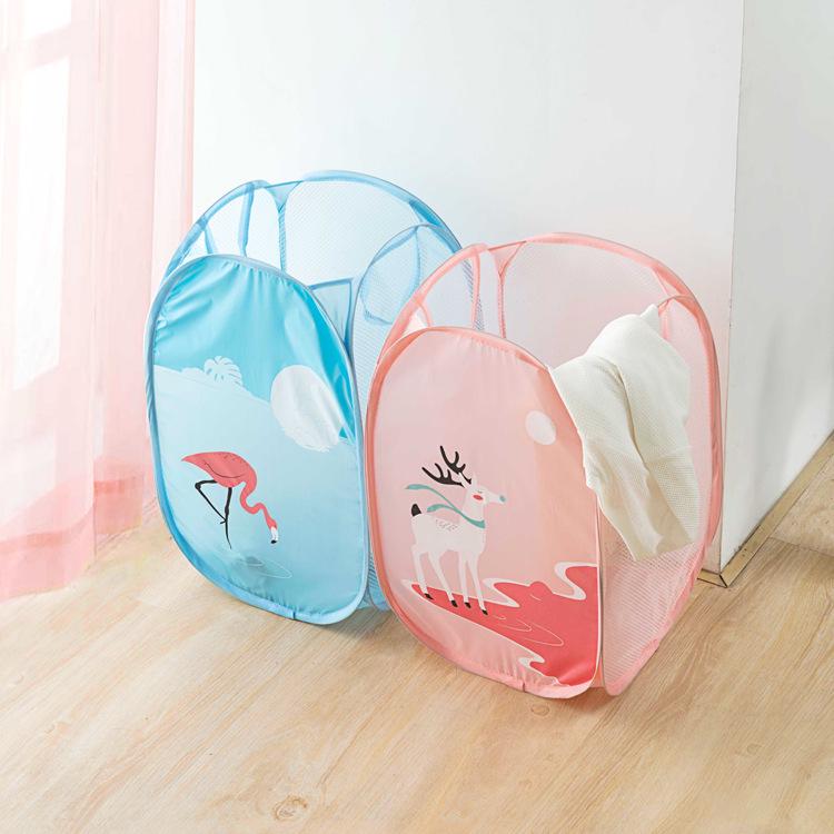 Foldable Cartoon Large Capacity Dirty Clothes Hamper Laundry Basket Dirty Clothes Storage Basket