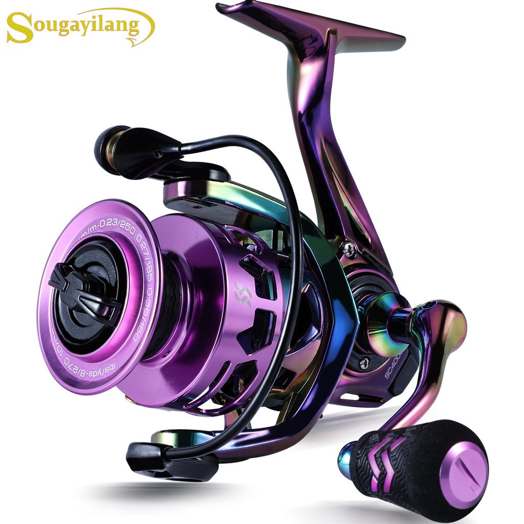 SOUGAYILANG Спиннинговые катушки 12 + 1BB, рыболовное колесо с левой/правой ручкой, спиннинговая катушка для троллинга, рыболовные инструменты, рыболовные принадлежности