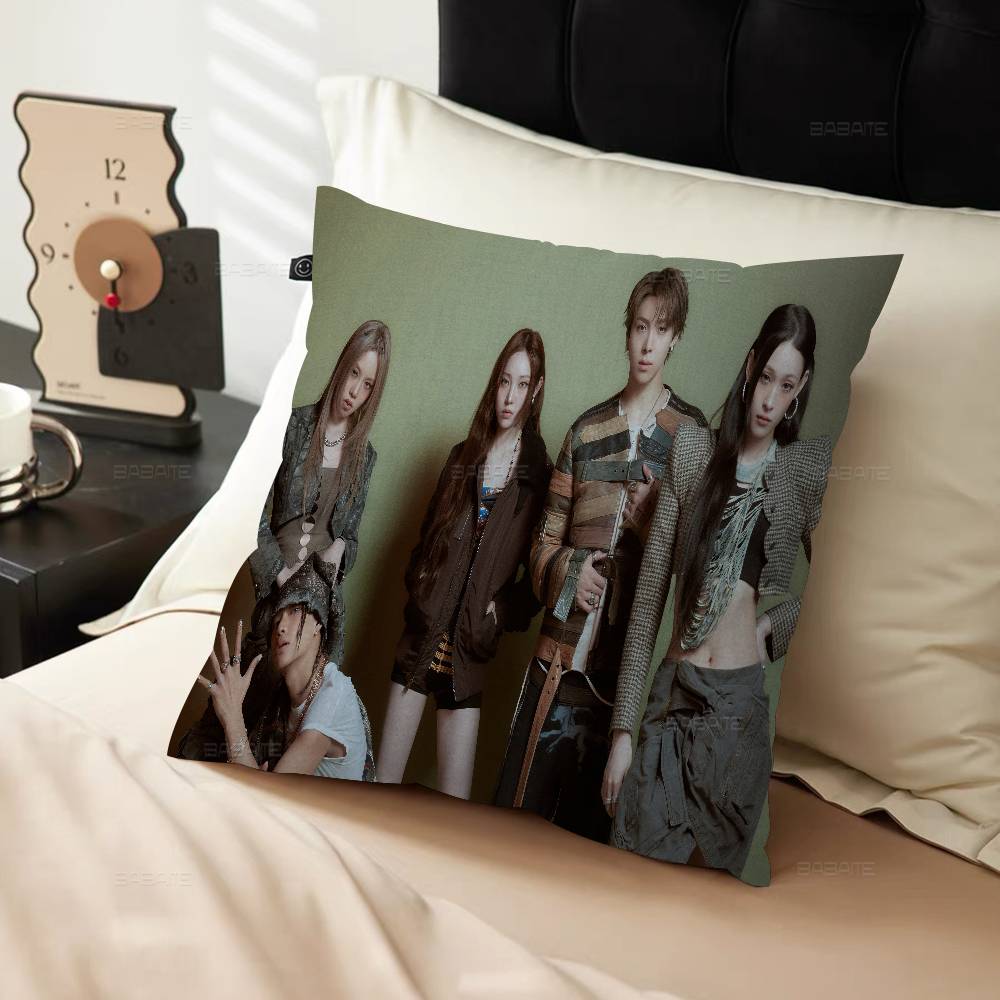 Kpop Style Allday Project Pillowcase Toon Gift Cushion Cover Bedroom Home Sofa Chair Seat Decor Pillow Case