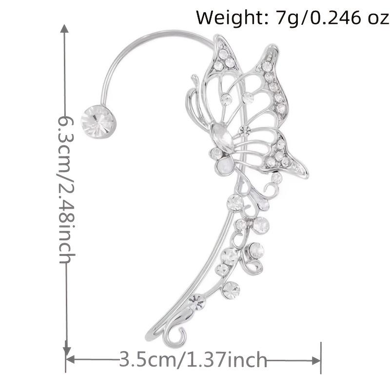 Женские модные серьги-бабочки Zicron без проколотой пригодной для носки серьги-эльфа