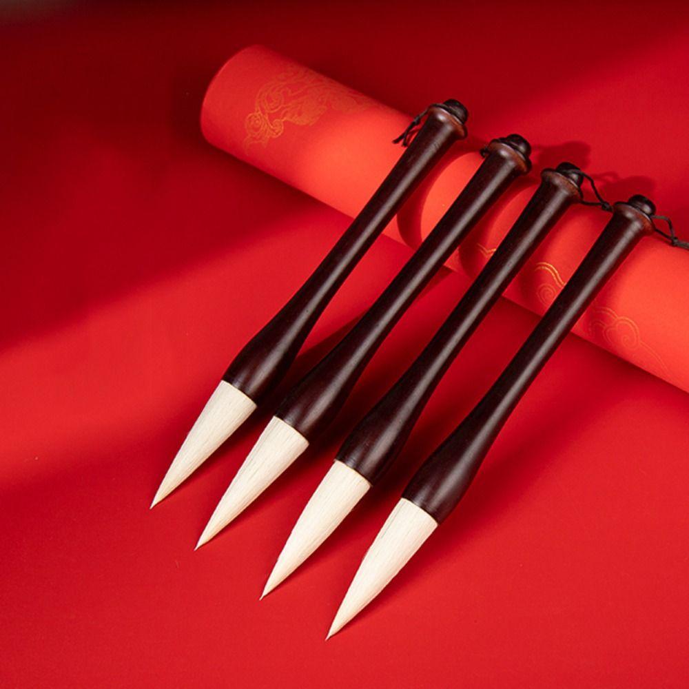 Hopper-shaped Woolen Hair Brush Pen Large Size Chinese Painting Brush Regular Seal Script