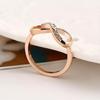 Luxury 8 Infinity Inlaid Ring Wedding Evening Party Women Finger Jewelry