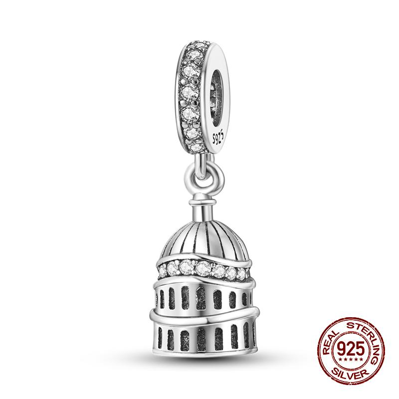 100% стерлингового серебра 925 пробы, лев, собака, слон, светлячок, кошка, дерево жизни, подвески в виде животных, подходят для оригинальных браслетов 925, ювелирные изделия своими руками