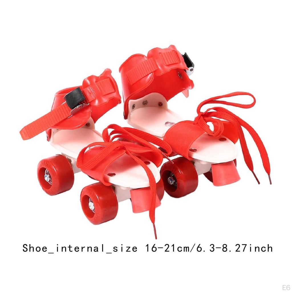 Детские роликовые коньки, двухрядные, легкие и удобные, четырехколесные накладки для детей,