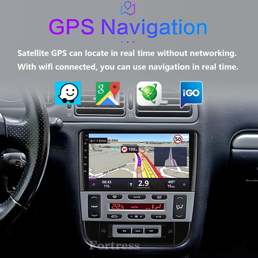 Fortress Android 14 для Peugeot 406 1994 - 2005 Авторадио Мультимедиа Радио Carplay Автомобильный Стерео GPS Навигация Головное Устройство Авто WIFI