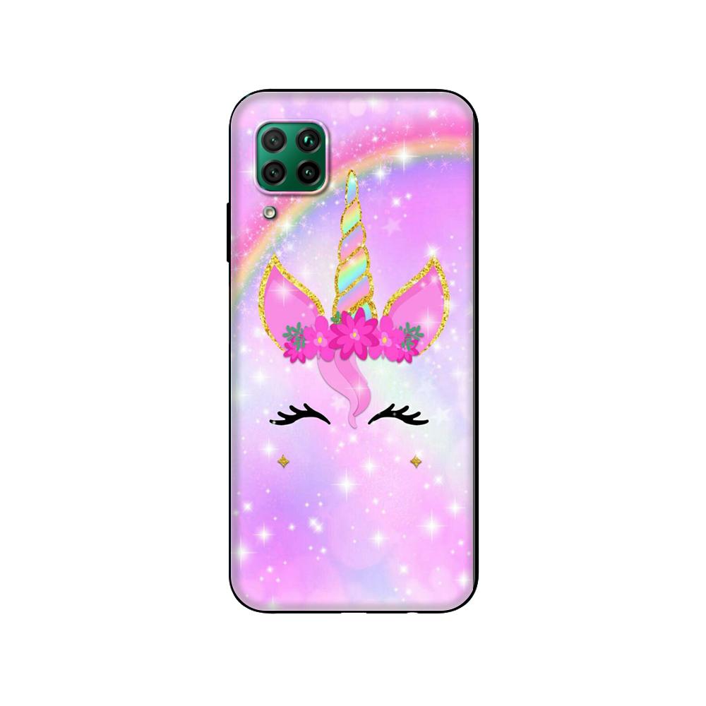 Черный чехол из ТПУ для Huawei P30 Lite P30 Pro P40, чехол для Huawei P40 LITE EP Smart 2020, чехол Dream Smp Smile