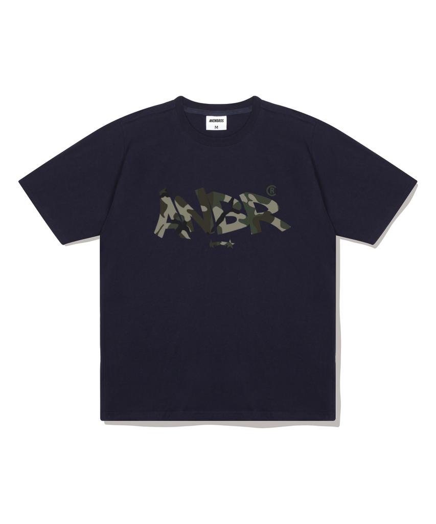 ANEWBROS Camo Stamp Oversized Short Sleeve T-Shirt 4 Colors [Anse_2008]