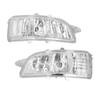 1 Pair Front Wing Mirror Indicator Light Lens Clear Cover Replacement For S80 II AS 124 2007?2013