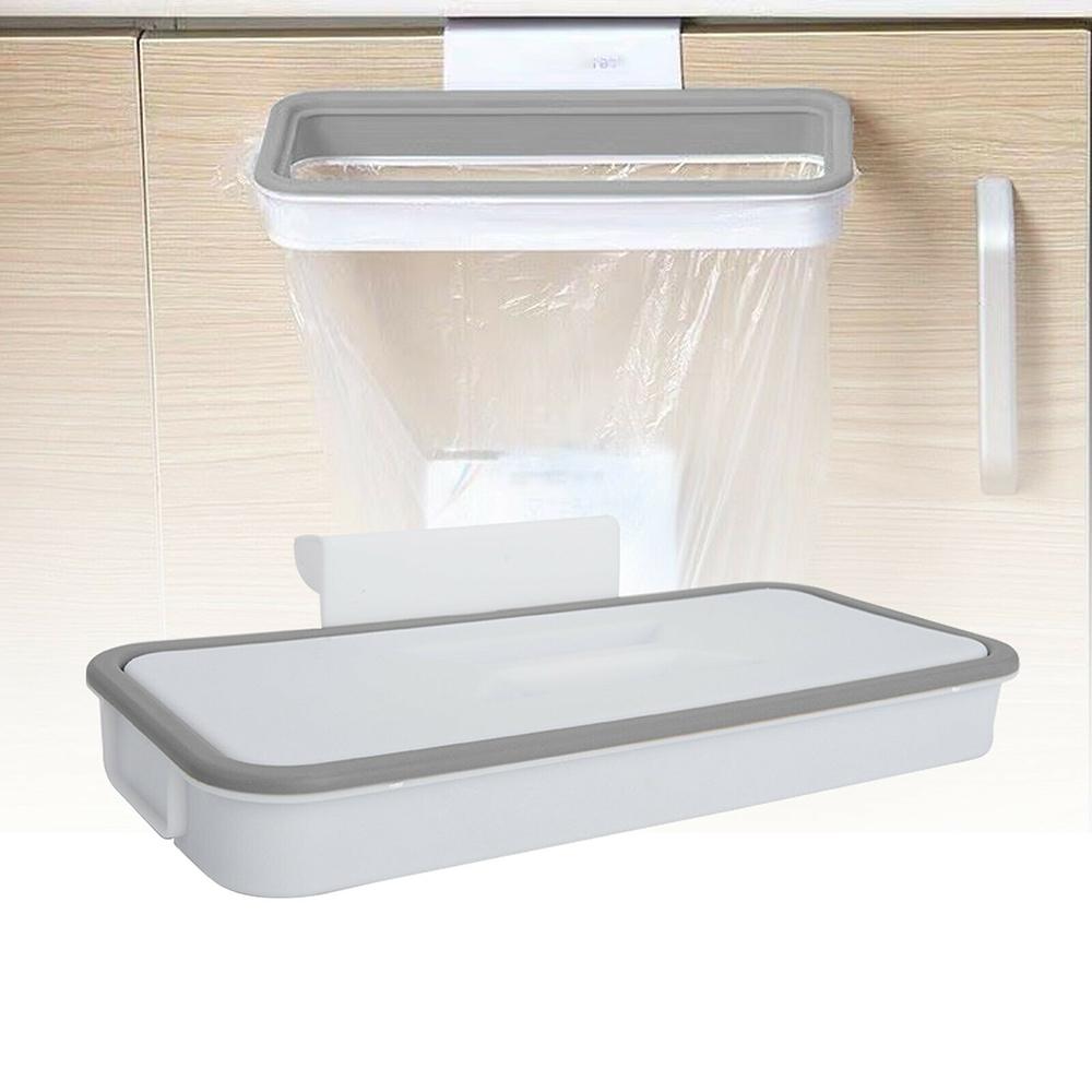 Bag Carrier Rubbish Bag Holder Attach-A-Trash Hanging Kitchen Waste Bin Cupboard Rubbish Bracket