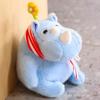 Handmade Rhinoceros Plush Toy Interactive Stuffed Rhinoceros Doll  Birthday Parties