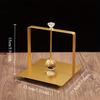 1pc Elegant Golden Stainless Steel Square Napkin Holder with Clear Crystal Accent,Freestanding Tissue Organizer for Bathroom