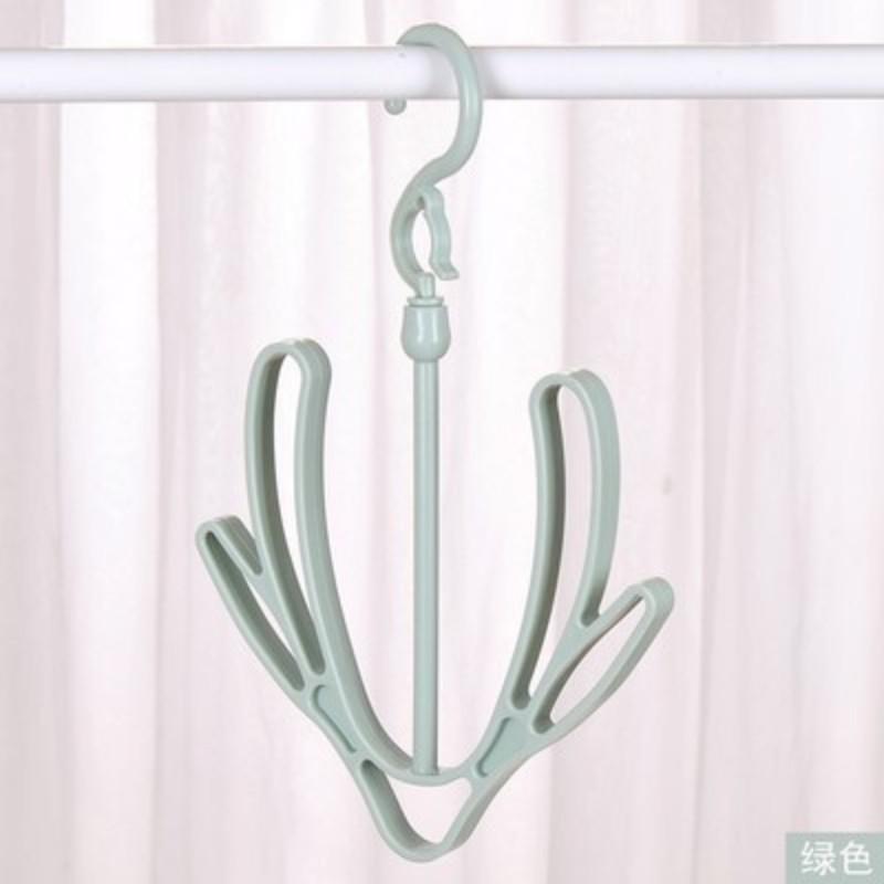 New Foldable Plastic Household Rotatable Organizer Holder Hanging Hook Shelf Shoes Drying Rack