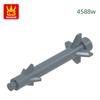 Нетоксичный 113 шт./лот 4588W Круглый кирпичик 1x1 с ребрами Строительные блоки Moc Цветные аксессуары Совместимы с Brick DIY Запасные части Игрушка