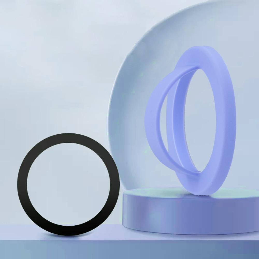 Metal Plate Ring Finger Ring Holder For Magsafe Phone Mount Magnetic Phone Back Grip Universal