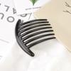 Simple Black Hair Combs for Woman 5/7 Teeth Plastic Hair Combs DIY Comb Material Semi-finished Products Hair Accessories