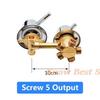 2/3/4/5 Ways Water Outlet Screw Thread Center Distance 10cm  Mixing Valve Brass Bathroom Shower Mixer Faucet Tap Cabin