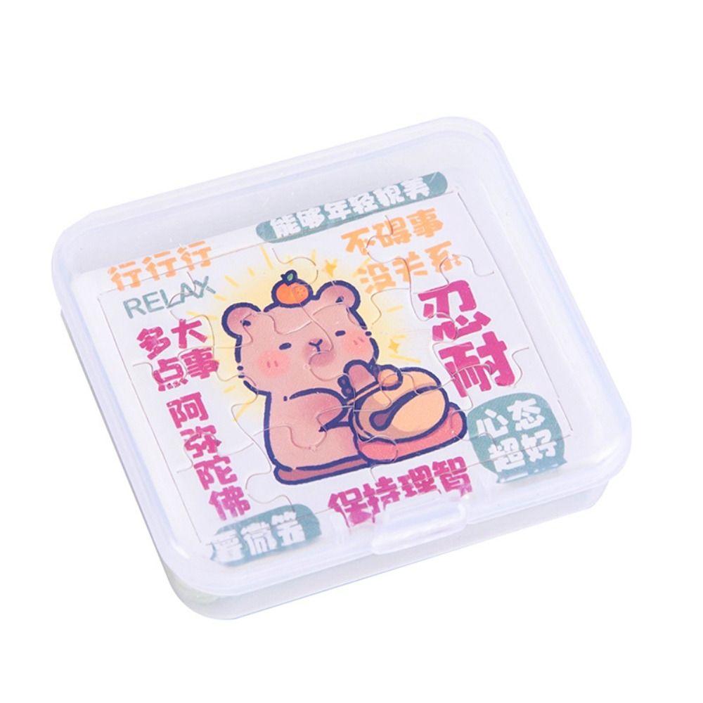 5 листов/в коробке интересный пазл капибара маленькие детские пазлы игрушки милые мини-пазлы игрушка