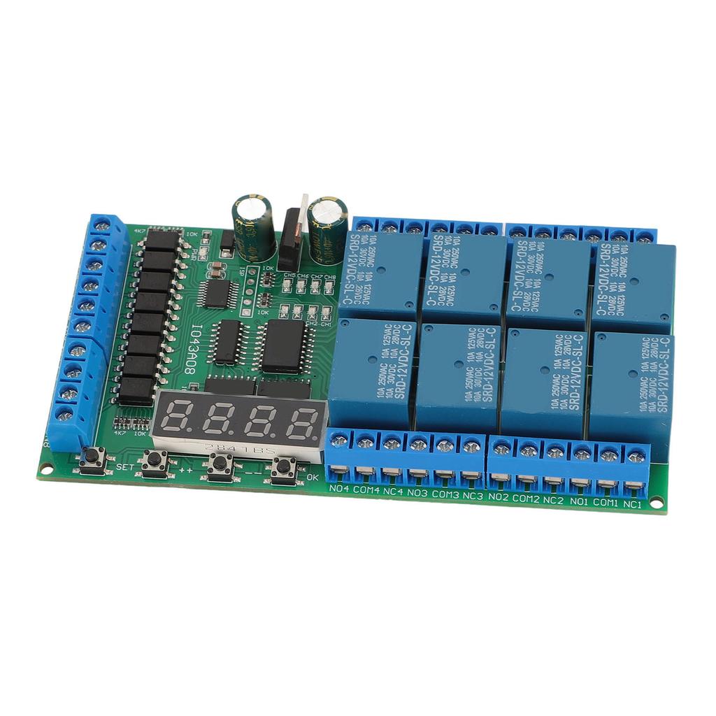 Timer Delay Relay Module IO43A08 8 Channel Multifunction Loop Interlock Self Locking Momentary Bista