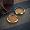 Высококачественная деревянная подставка с металлическим кольцом, теплоизоляционная подставка для чашки, подставка для чашки для чая, кофе, молока, кухонные принадлежности