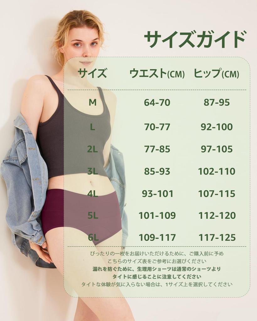 Sanitary Shorts for Period Underwear High Inner Set of 3 [POPKOK] Women, Shorts, Set, Cotton, Waist, Leak-Proof, Pants, Underwear, (Dark Gray/Lake