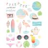 Hello Summer Stickers from 1 To 6 Cm 54 Pieces