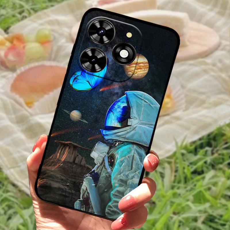 Для Tecno Spark 20 20C Чехол-бампер Силиконовый Мягкий Мраморный Черный Funda Coque для Tecno Spark 20 Pro Защитные Чехлы Spark20