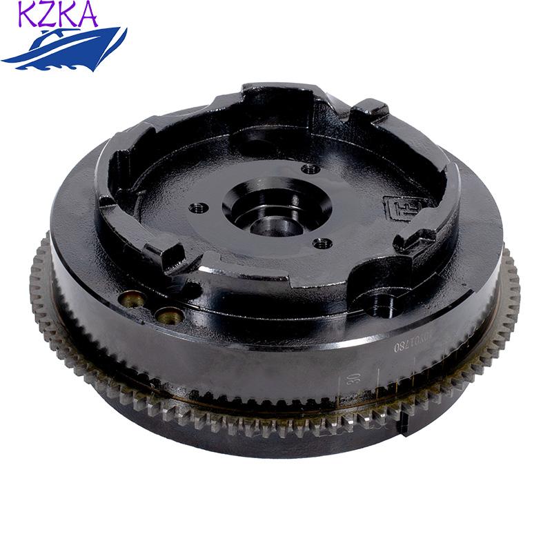 Маховик 63V-85550-11 Сборка ротора Мануальная Для лодочного двигателя Yamaha Parsun 2-тактного 15 л.с. Запасные части 63V-85550