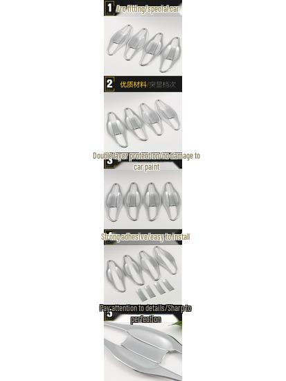 Tucson Door Bowl Decorative Scratch-Resistant Ring - Electroplated Protective Cover Sticker