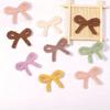 10PCS/Lot New Bow Patch Accessories Fashion Embroidery Hollow Polyester Yarn Bow Stickers