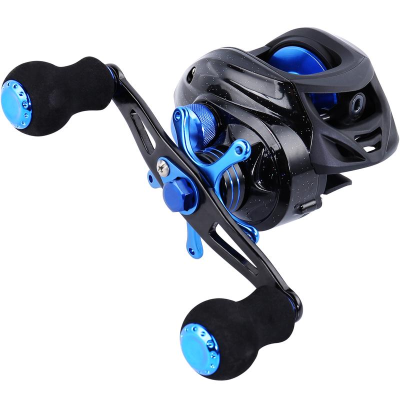 Катушки для приманки 12 фунтов, сверхгладкие, легкие, из углеродного волокна, для ловли морского пресноводного окуня