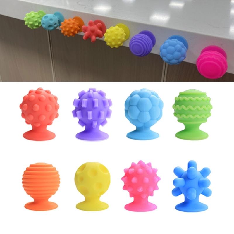 8pcs Sensory Suction Cup For Kids Textured Toy For Stress Relief And Concentrate Great For Classroom Teaching Purpose