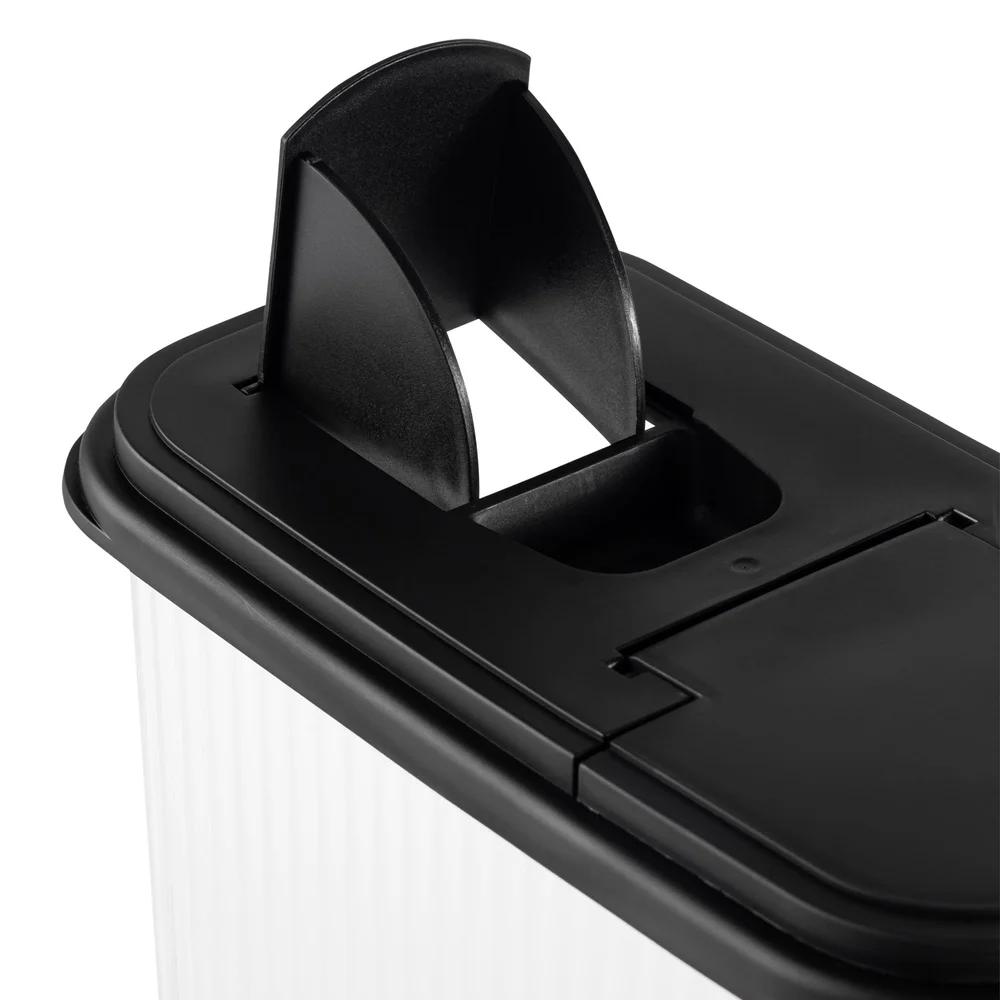 Контейнер для хранения хлопьев 4QT с крышкой-дозатором, герметичный кухонный органайзер, прозрачный пластик, для сухих продуктов