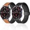 Силиконовый+Кожаный ремешок 20мм 22мм для Oneplus Watch 3 46мм 2 2R Lite Магнитная застежка Браслет для OPPO Watch S X3 X2 4 Pro Ремень