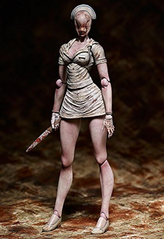 FREEing Figma Silent Hill 2 Медсестра с головой-пузырём раскрашенная подвижная фигурка для перепродажи Немасштабная ABS&ПВХ