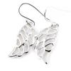 [G2836] - Silver Earrings 'Les Ailes d'Ange' Silver (rhodium Plated) - 20x10 Mm