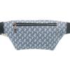 Used AUTHENTIC JIMMY CHOO body bag Waist Pouch blue Denim