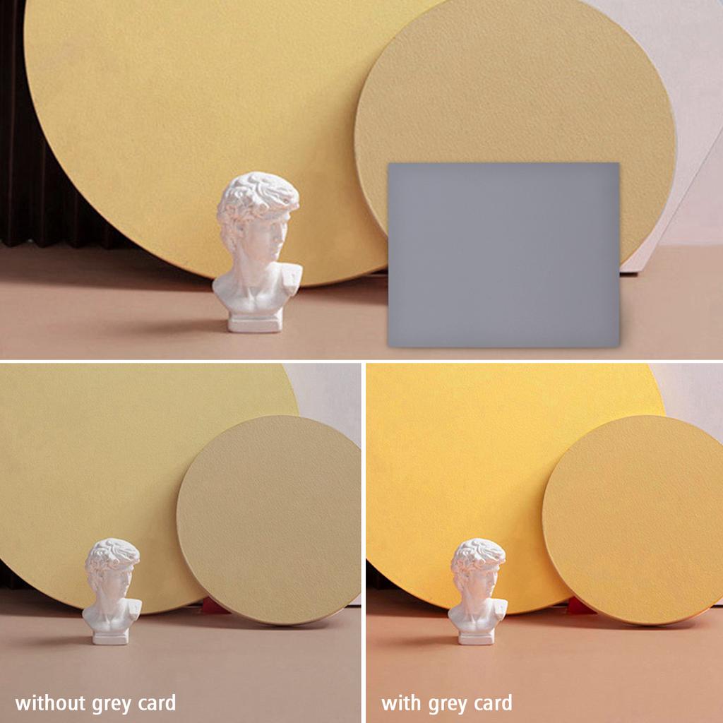 25*20CM Large Size White Balance Card White Card + Grey Card Set 18percent Exposure Photography Card for Digital