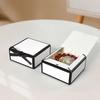 20 шт. коробок для подарков с черной лентой, подарочные коробки, простые квадратные коробки для угощений, подарочные коробки для вечеринок, упаковочная коробка для ювелирных изделий своими руками
