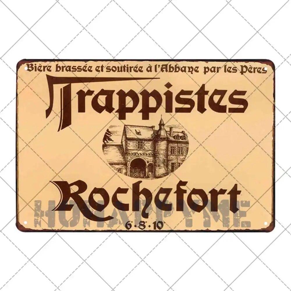Belgian Beer Vintage Metal Tin Painting Signs Poster Plates Decoration Bar Pub Club Cafe Wall Iron Stickers Retro Plaque 20x30cm