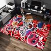 [Ковер с принтом божьей коровки] Прочный ковер для дома и офиса, Декоративный напольный коврик в деревенском стиле для кухни